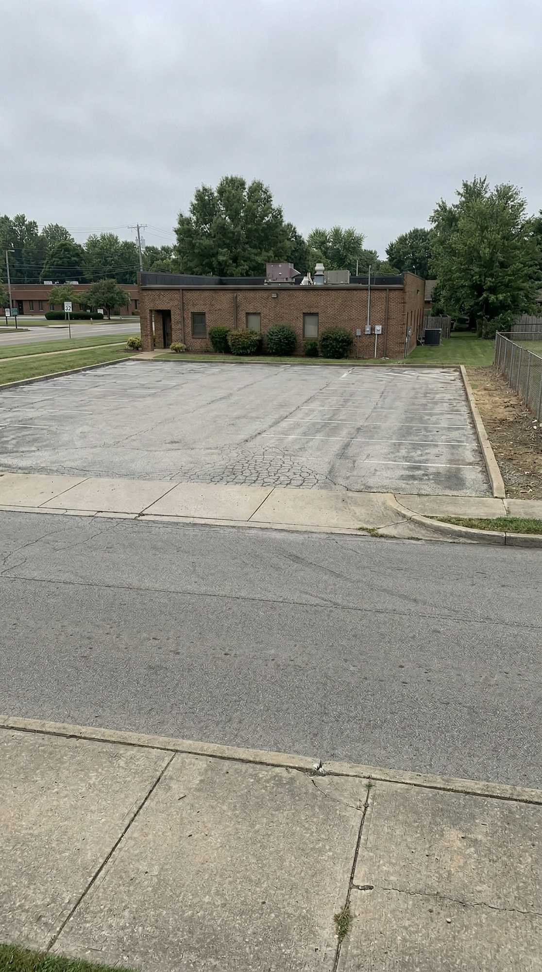 Church parking lot paving and striping